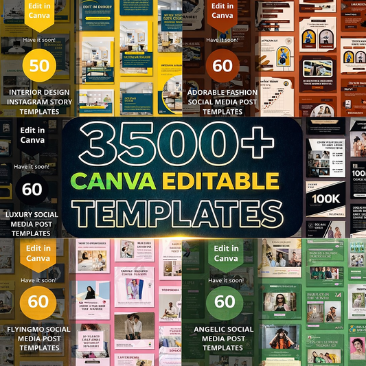 3500+ Ultimate Canva Editable Templates Bundle